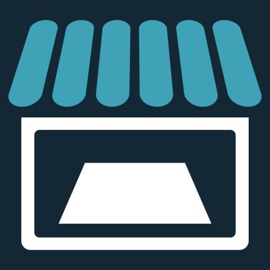 Dükkanı düz simgesi