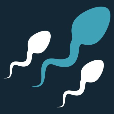 Sperm düz simgesi