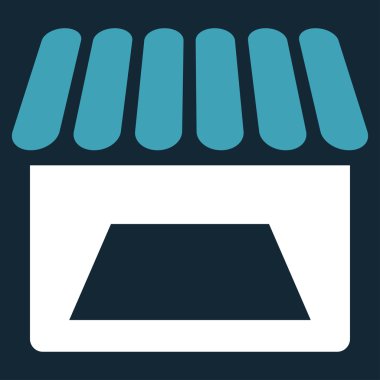 Mağaza düz simgesi