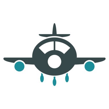 Uçak düz simgesi