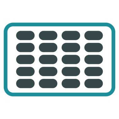 Blister düz simgesi