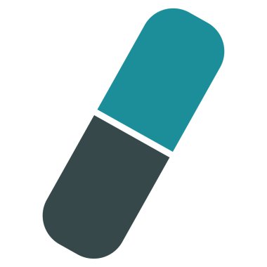 Kapsül düz simgesi