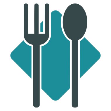 Beslenme düz simgesi
