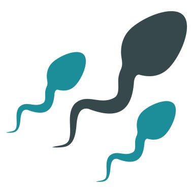 Sperm düz simgesi