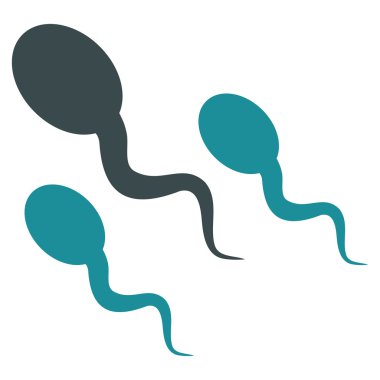 Sperm düz simgesi