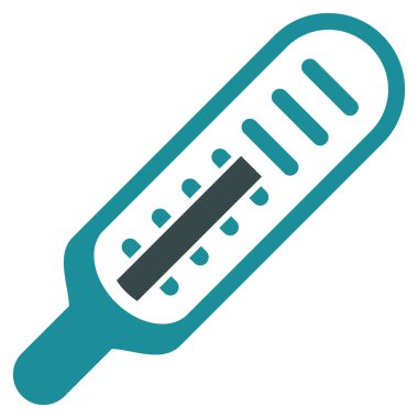 termometre düz simgesi