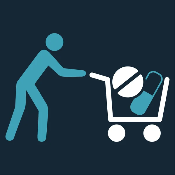 Drugs Shopping Icon — Stock Photo, Image