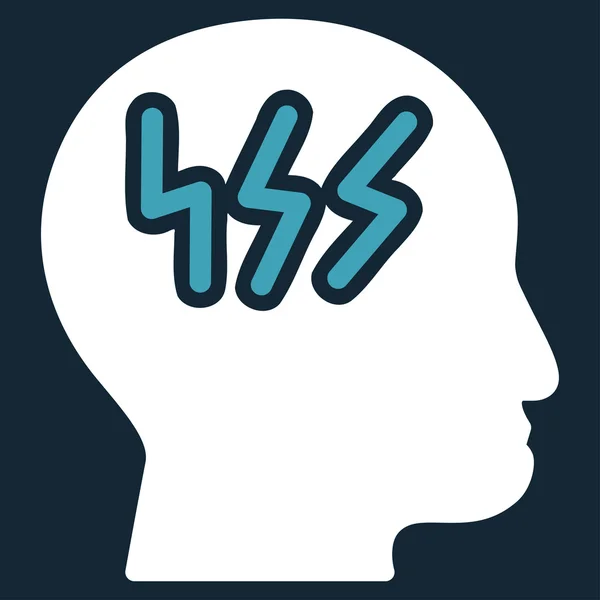 Headache Flat Icon — Stock Photo, Image