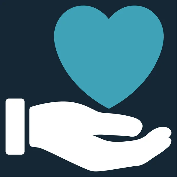 Icono de la caridad del corazón — Foto de Stock