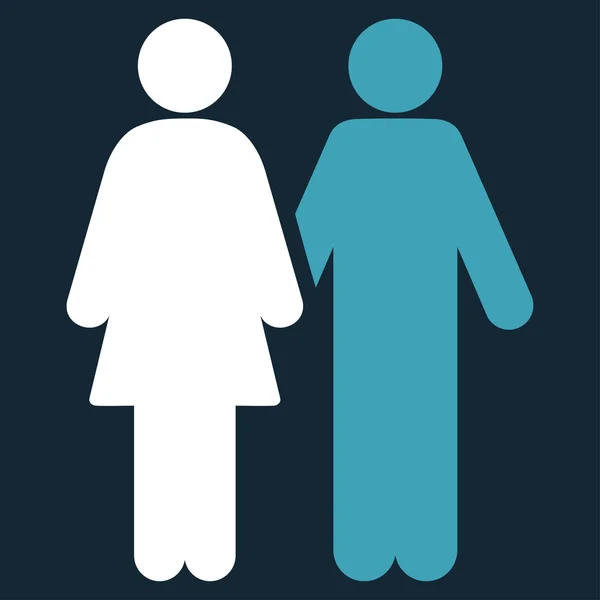Human Couple Icon — Stock Photo, Image