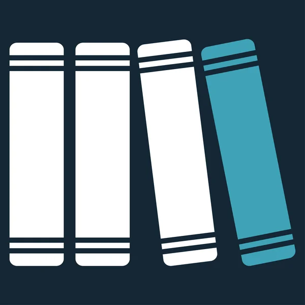 Bibliotheek boeken pictogram — Stockfoto