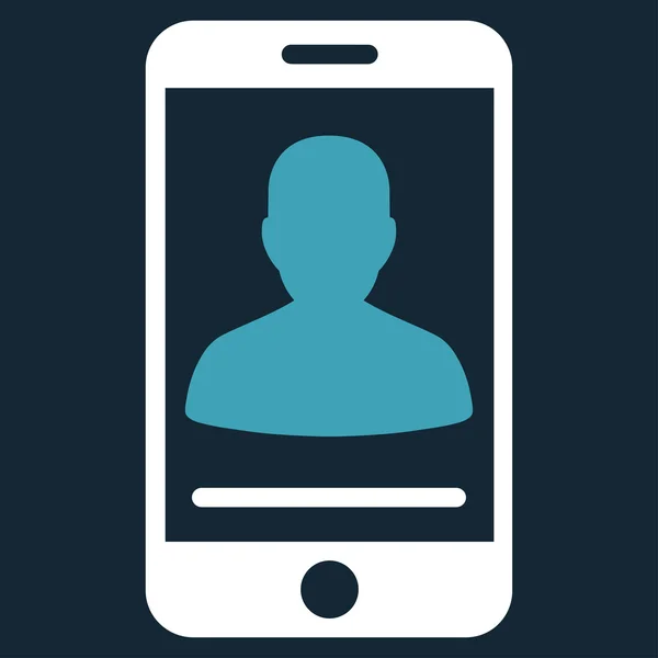 Mobile Contact Icon — Stock Photo, Image