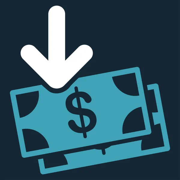Icono de ingresos por dinero —  Fotos de Stock