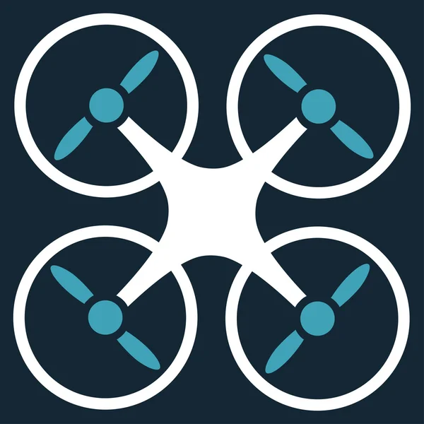 Quadcopter Icono plano — Foto de Stock