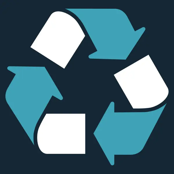 Reciclar icono plano — Foto de Stock
