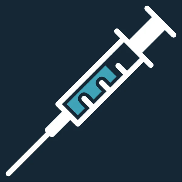 Syringe Flat Icon — Stock Photo, Image