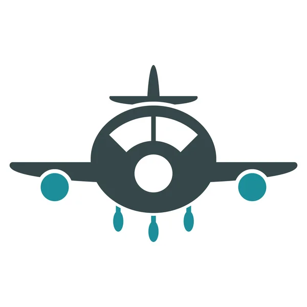 Uçak düz simgesi — Stok fotoğraf