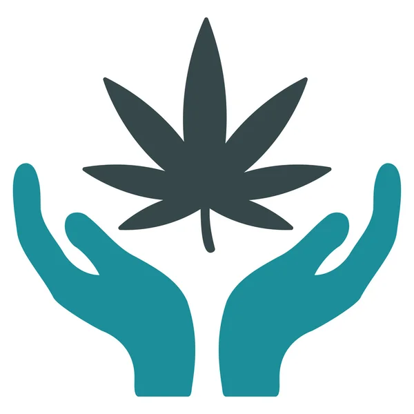 Icono del cuidado del cannabis —  Fotos de Stock