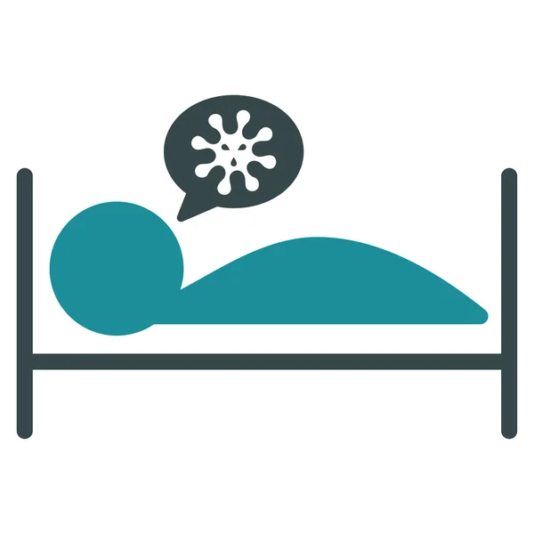 환자 침대 아이콘 — 스톡 사진