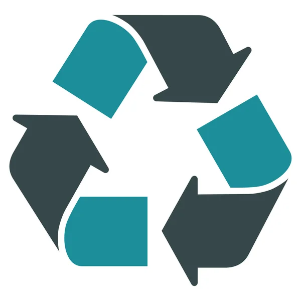 Reciclar icono plano — Foto de Stock