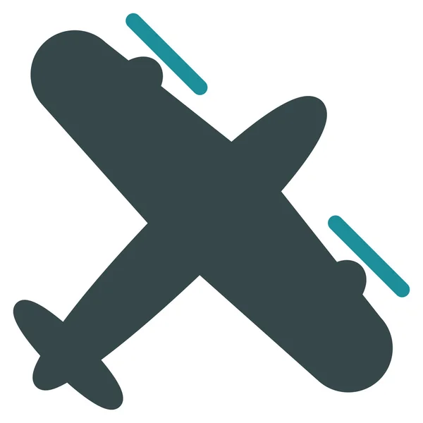 Винтовая аэроплановая икона — стоковое фото