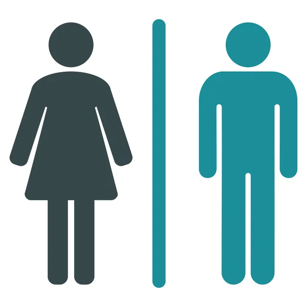 Wc Flat Icon — Stock Photo, Image