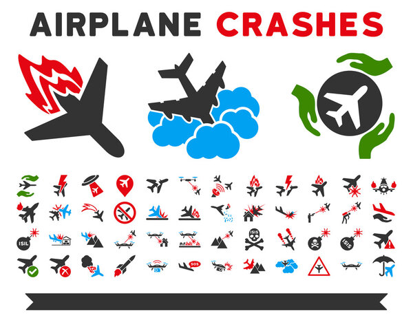 Airplane Crashes Icons