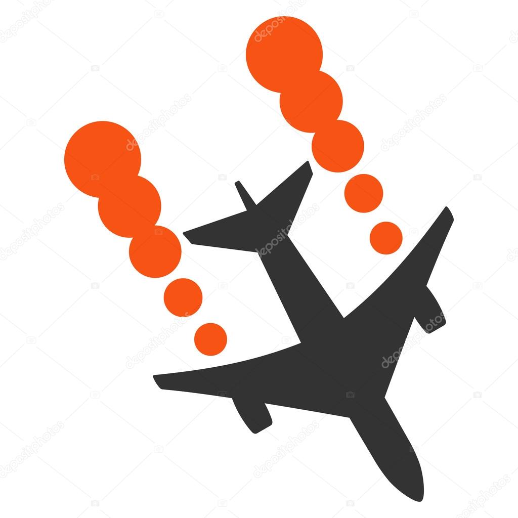 Airplane Smoke Trace Icon