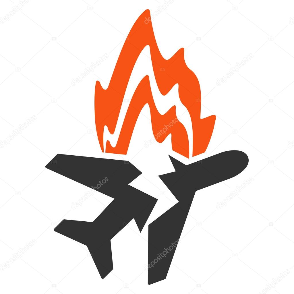 Airplane Burn Icon