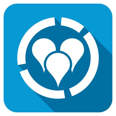 Geo diyagramı Longshadow simgesi