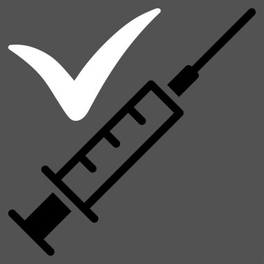 Yapılan aşılama simgesi