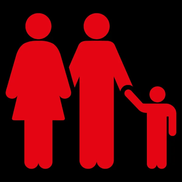 Family Flat Icon — Stock Photo, Image