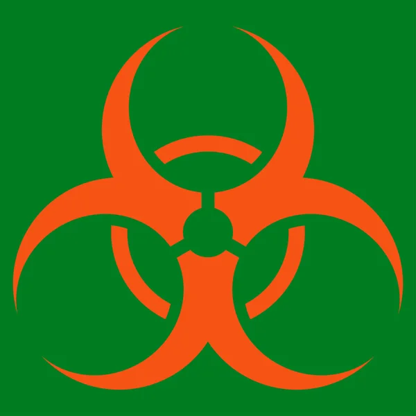 Ikon med symbolen för biologisk fara — Stockfoto