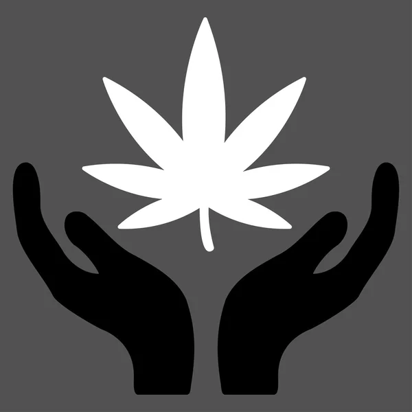 Icono del cuidado del cannabis — Foto de Stock