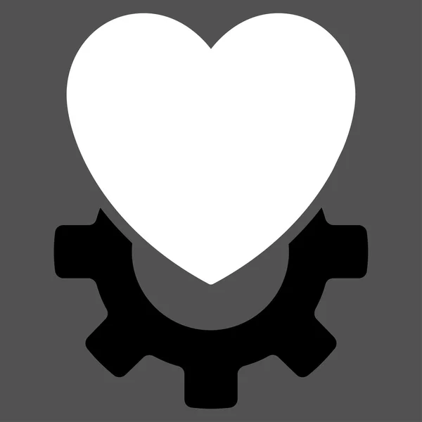 Mechanical Heart Icon — Stock Photo, Image