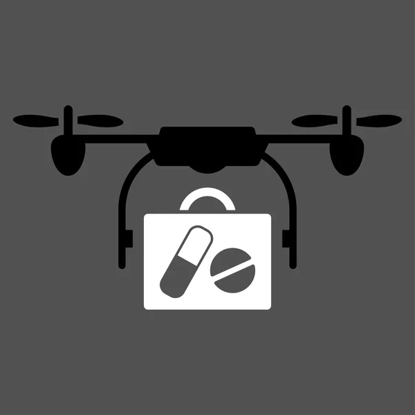 Ikona przesyłki dronów medycznych — Zdjęcie stockowe