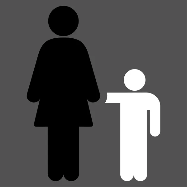 Mãe com ícone filho — Fotografia de Stock
