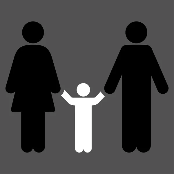 Parents And Child Icon — Stock Photo, Image