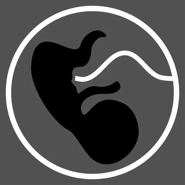 Επίπεδη εικονίδιο εγκυμοσύνης — Φωτογραφία Αρχείου