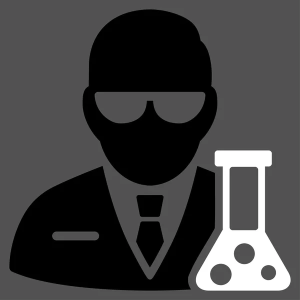 Scientist Flat Icon — Stock Photo, Image