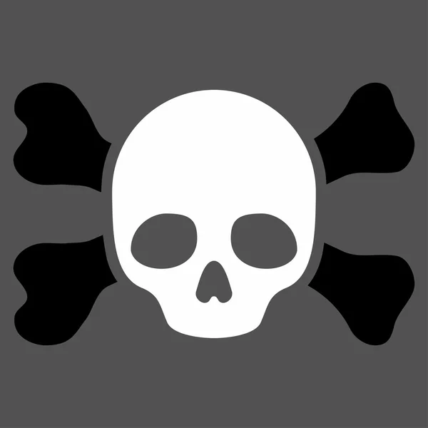 Skull And Bones Icon — Stock Photo, Image