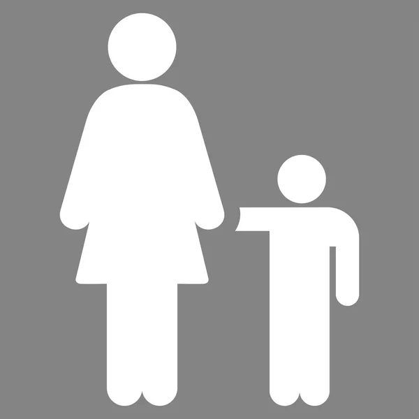 Anne ile oğlu simgesi — Stok fotoğraf