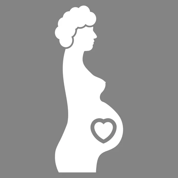Terhes nő ikon — Stock Fotó