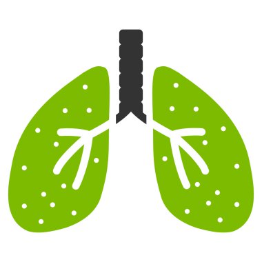 Akciğerler düz simgesi