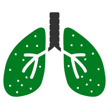 Akciğerler düz simgesi