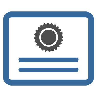 Diploma düz simgesi