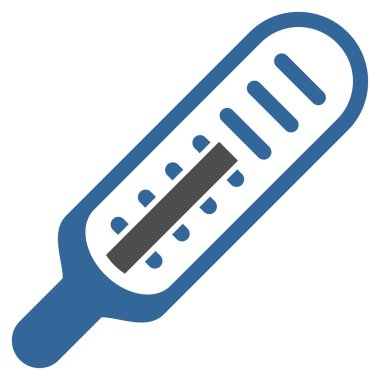 termometre düz simgesi