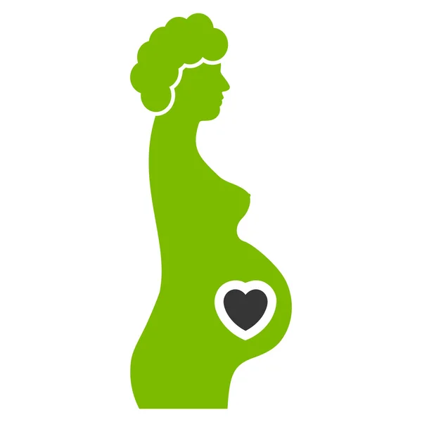 Ícone fêmea grávida — Fotografia de Stock