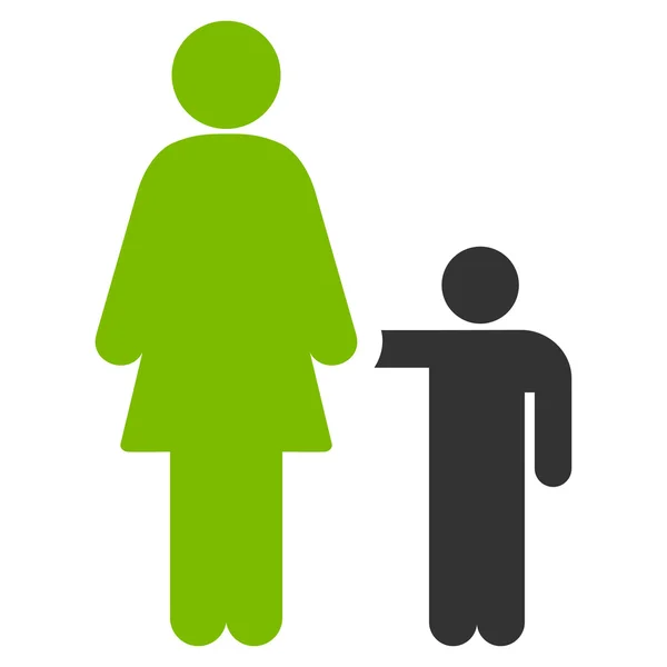 Mother With Son Icon — Stock Photo, Image