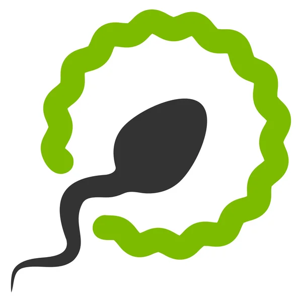 Ikone der Spermienpenetration — Stockfoto